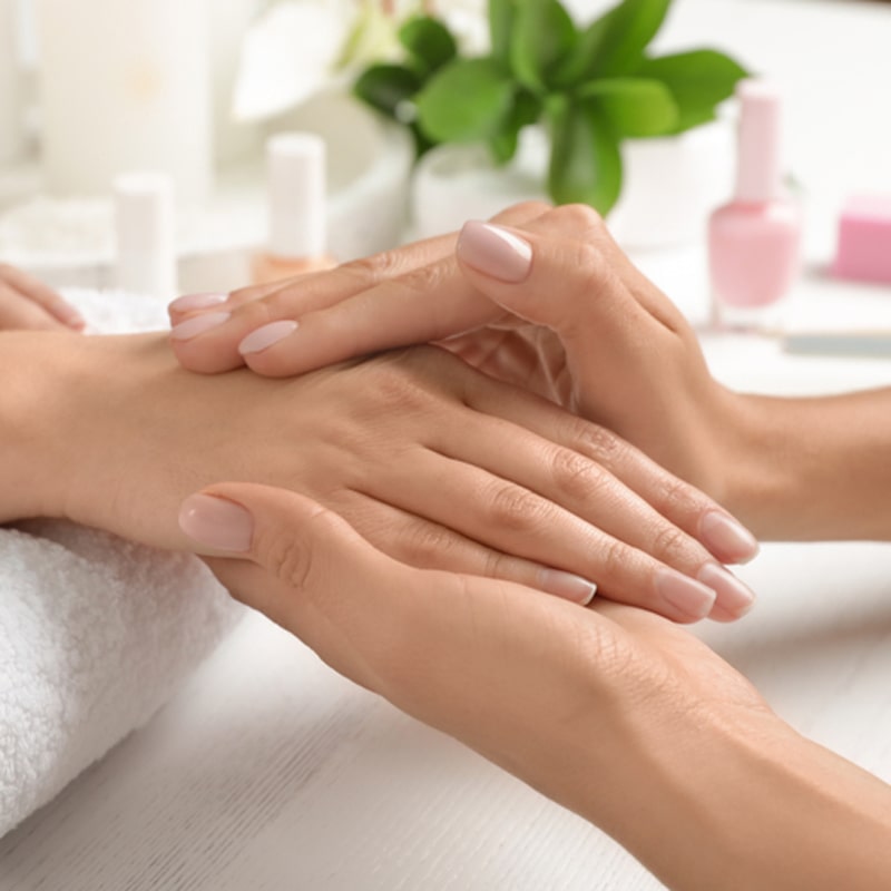 French Manicure with Shellac French Manicure with Shellac